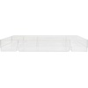 image:imageMartha Stewart Miles Plastic Stackable Office Desk Drawer Organizers Set of 6 ClearClearGold Trim