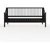 image:imageMartha Stewart Neely Platform Daybed with Wood Spindles Solid Wood Frame No Box Spring Needed Twin Size BlackBlack