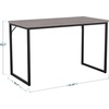image:imageMartha Stewart Noah Home Office Parsons Desk in Gray Wood Grain with Oil Rubbed Bronze Metal FrameGray TopOil Rubbed Bronze Frame