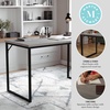 image:imageMartha Stewart Noah Home Office Parsons Desk in Gray Wood Grain with Oil Rubbed Bronze Metal FrameGray TopOil Rubbed Bronze Frame