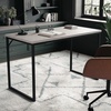 image:imageMartha Stewart Noah Home Office Parsons Desk in Gray Wood Grain with Oil Rubbed Bronze Metal FrameGray TopOil Rubbed Bronze Frame