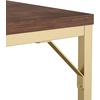 image:imageMartha Stewart Noah Home Office Parsons Desk in Gray Wood Grain with Oil Rubbed Bronze Metal FrameWalnut TopPolished Brass Frame