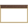 image:imageMartha Stewart Ollie Home Office Desk with 3 Drawers in Walnut Wood Grain with Oil Rubbed Bronze HardwareWalnut TopPolished Brass Frame