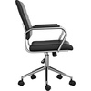 image:imageMartha Stewart Piper Swivel Task Chair with Armrests for Home Office in Saddle Brown Faux Leather with Polished Nickel FrameBlack Faux LeatherPolished Nickel