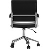 image:imageMartha Stewart Piper Swivel Task Chair with Armrests for Home Office in Saddle Brown Faux Leather with Polished Nickel FrameBlack Faux LeatherPolished Nickel