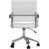 image:imageMartha Stewart Piper Swivel Task Chair with Armrests for Home Office in Saddle Brown Faux Leather with Polished Nickel FrameWhite Faux LeatherPolished Nickel
