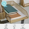 image:imageMartha Stewart Ryder 2 Pack Gold Mesh Metal Paper Letter Inbox Tray Desktop Organizer
