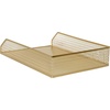 image:imageMartha Stewart Ryder 2 Pack Gold Mesh Metal Paper Letter Inbox Tray Desktop Organizer