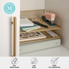 image:imageMartha Stewart Ryder 3 Tier Desk Letter Tray Organizer Stackable Steel Mesh Inbox Tray for Files Papers or Letters Gold