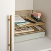 image:imageMartha Stewart Ryder 3 Tier Desk Letter Tray Organizer Stackable Steel Mesh Inbox Tray for Files Papers or Letters Gold