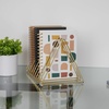 image:imageMartha Stewart Ryder Gold Mesh Metal 9 Slot Triangle Magazine File Holder Desktop Organizer Sorter