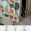 image:imageMartha Stewart Ryder Gold Mesh Metal 9 Slot Triangle Magazine File Holder Desktop Organizer Sorter