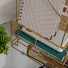image:imageMartha Stewart Ryder Gold Mesh Metal Large Desktop Organizer With Paper File Letter Holder Organizer and Drawer