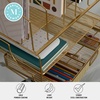 image:imageMartha Stewart Ryder Gold Mesh Metal Large Desktop Organizer With Paper File Letter Holder Organizer and Drawer