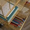 image:imageMartha Stewart Ryder Gold Mesh Metal Large Desktop Organizer With Paper File Letter Holder Organizer and Drawer