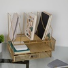image:imageMartha Stewart Ryder Gold Mesh Metal Large Desktop Organizer With Paper File Letter Holder Organizer and Drawer