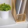 image:imageMartha Stewart Ryder Gold Mesh Metal Single Slot Magazine File Holder Desktop Organizer 975 x 375 x 115