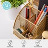 image:imageMartha Stewart Ryder Gold Mesh Metal Small Desktop Organizer for Office Accessories Notebooks Pen Holder and Drawer