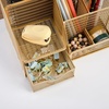 image:imageMartha Stewart Ryder Gold Mesh Metal Small Desktop Organizer for Office Accessories Notebooks Pen Holder and Drawer