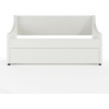 image:imageMartha Stewart Simone Twin Size Trundle Bed Upholstered Daybed with PullOut Trundle SpaceSaving Design Sturdy Wood Frame No Box Spring Required OffWhite