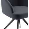 image:imageMartha Stewart Sora Stationary Swivel Task Chair with Sloped Arms for Home Office in Gray Velvet with Oil Rubbed Bronze FrameGray VelvetOil Rubbed Bronze