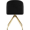 image:imageMartha Stewart Sora Stationary Swivel Task Chair with Sloped Arms for Home Office in White Boucle with Oil Rubbed Bronze FrameBlack VelvetPolished Nickel