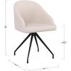 image:imageMartha Stewart Sora Stationary Swivel Task Chair with Sloped Arms for Home Office in White Boucle with Oil Rubbed Bronze FrameWhite BoucleOil Rubbed Bronze