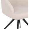 image:imageMartha Stewart Sora Stationary Swivel Task Chair with Sloped Arms for Home Office in White Boucle with Oil Rubbed Bronze FrameWhite BoucleOil Rubbed Bronze