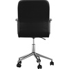 image:imageMartha Stewart Taytum Swivel Task Chair with Armrests for Home Office in Black Faux Leather with Polished Nickel FrameBlack Faux LeatherPolished Nickel