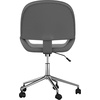 image:imageMartha Stewart Tyla Armless Swivel Task Chair for Home Office in White Faux Leather with Polished Brass FrameGray Faux LeatherPolished Nickel
