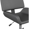 image:imageMartha Stewart Tyla Armless Swivel Task Chair for Home Office in White Faux Leather with Polished Brass FrameGray Faux LeatherPolished Nickel