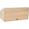 image:imageMartha Stewart Weston Wooden Desktop Organizer with Open Lower Storage Compartment Paulownia Wood Multipurpose Storage Caddy Light NaturalLight Natural