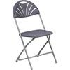 image:imageFlash Furniture 2 Pack HERCULES Series 650 lb Capacity White Plastic Fan Back Folding ChairCharcoal