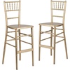 image:imageFlash Furniture 2 Pack HERCULES Series Gold Wood Chiavari BarstoolSet of 2