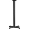 image:imageFlash Furniture 22 x 22 Restaurant Table XBase with 3 Dia Bar Height Column