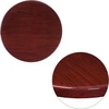 image:imageFlash Furniture 36 Square 2Tone HighGloss Cherry  Mahogany Resin Table Top with 2 Thick DropLipMahogany