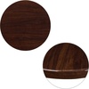 image:imageFlash Furniture 36 Square 2Tone HighGloss Cherry  Mahogany Resin Table Top with 2 Thick DropLipWalnut