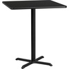 image:imageFlash Furniture 36 Square Black Laminate Table Top with 30 x 30 Bar Height Table BaseBlack