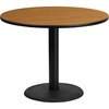 image:imageFlash Furniture 42 Round Black Laminate Table Top with 24 Round Table Height BaseNatural