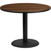 image:imageFlash Furniture 42 Round Black Laminate Table Top with 24 Round Table Height BaseWalnut