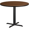 image:imageFlash Furniture 42 Round Natural Laminate Table Top with 33 x 33 Table Height BaseWalnut