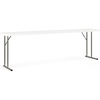 image:imageFlash Furniture 8 Plastic Folding Training and Event Table Rectangular Folding Training Table with 330lb Static Weight Capacity WhiteGranite White