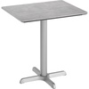 image:imageFlash Furniture Acadia 30x24 Round Indoor Outdoor Gray Faux Concrete Tabletop 22 x 22 Silver X Base Scratch Heat amp UV Resistant Seamless TopGuard Top and EdgeGray Faux ConcreteSilver Base