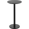 Black Faux Marble/Black Base