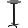 Black Faux Marble/Black Base