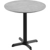 Gray Faux Concrete/Black Base