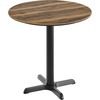 image:imageFlash Furniture Acadia 3125 Round Indoor White Faux Marble Tabletop with 22 x 22 Black Table Height X Base Seamless TopGuard HPL Top and EdgeNaturalBlack Base