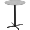 Gray Faux Concrete/Black Base