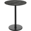 Black Faux Marble/Black Base
