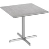 Gray Faux Concrete/Silver Base